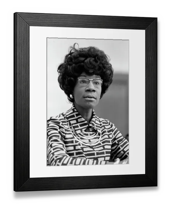 Framed Print : Shirley Chisholm Announces Presidential Candidacy Framed Print : Shirley Chisholm Announces Presidential Candidacy