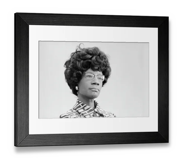 Framed Print : Shirley Chisholm Announces Presidential Candidacy