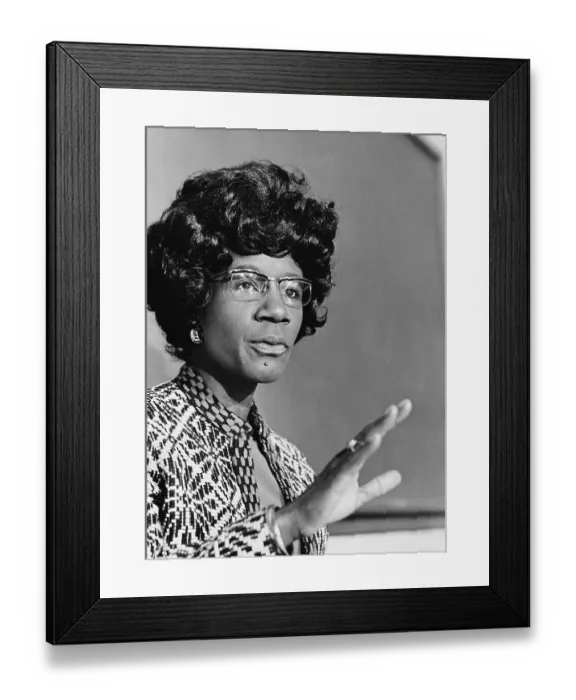 Framed Print : Shirley Chisholm Campaigns At Mills College