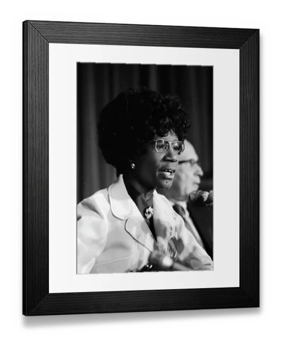 Framed Print : Shirley Chisholm Framed Print : Shirley Chisholm
