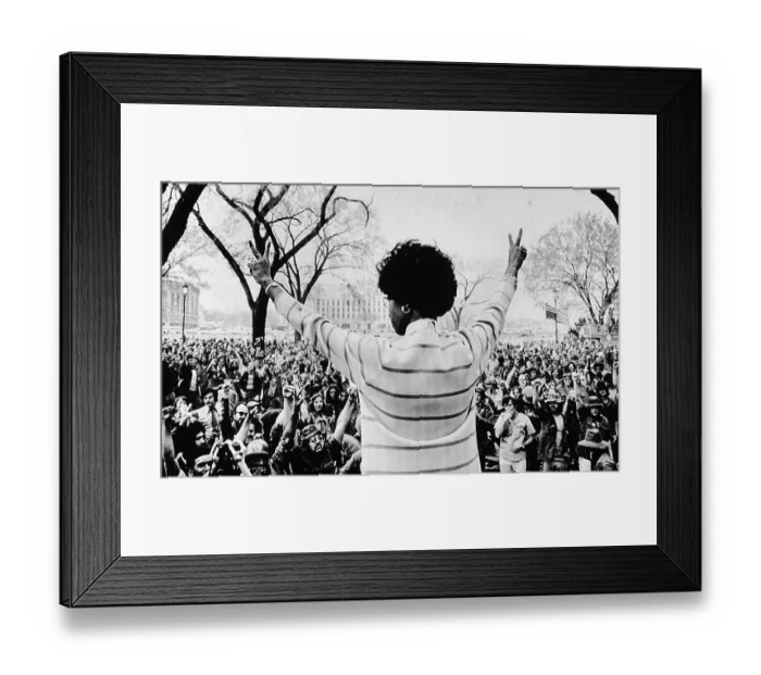Framed Print : Shirley Chisholm At Protest Framed Print : Shirley Chisholm At Protest
