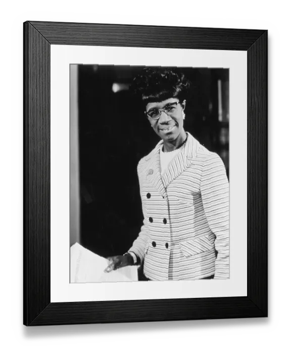 Framed Print : Shirley Chisholm Framed Print : Shirley Chisholm