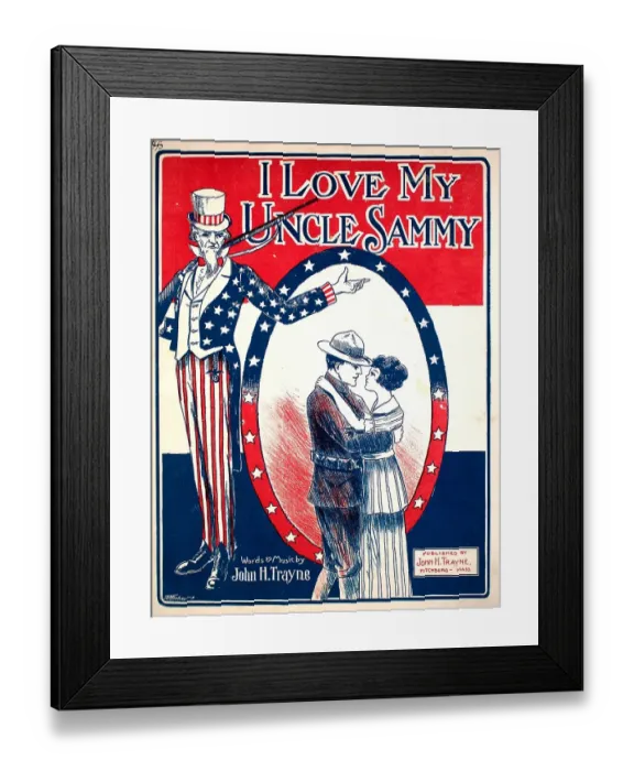 Framed Print : I Love My Uncle Sammy Framed Print : I Love My Uncle Sammy