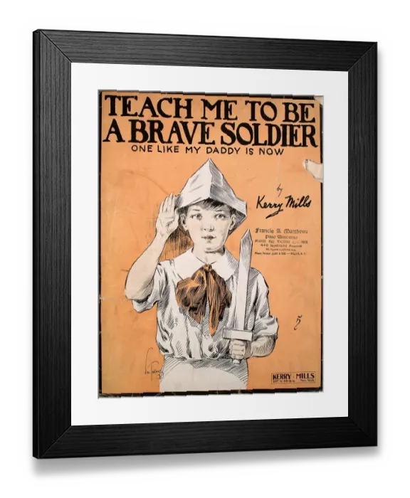 Framed Print : Teach Me To Be A Brave Soldier Framed Print : Teach Me To Be A Brave Soldier