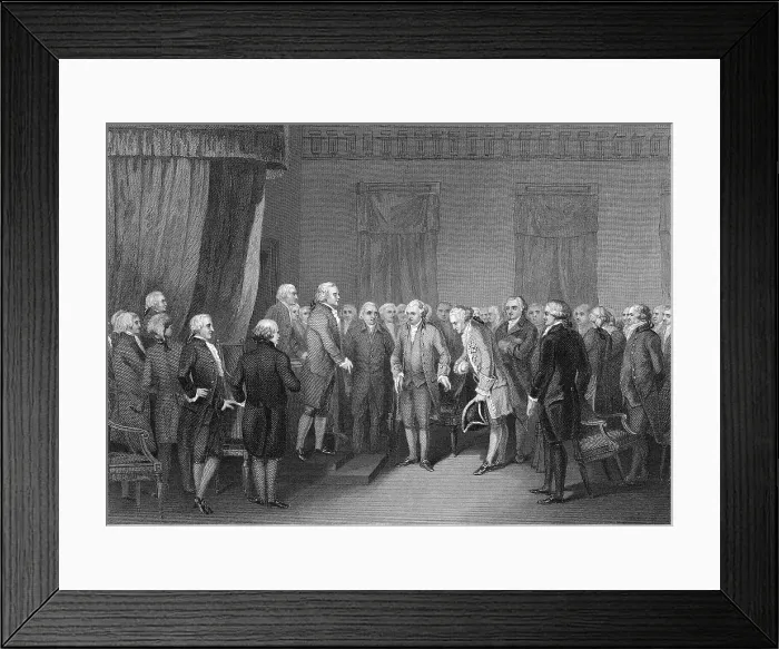 Framed Print : French Minister at Continental Congress Framed Print : French Minister at Continental Congress
