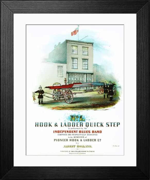 Framed Print : Hook & Ladder QS