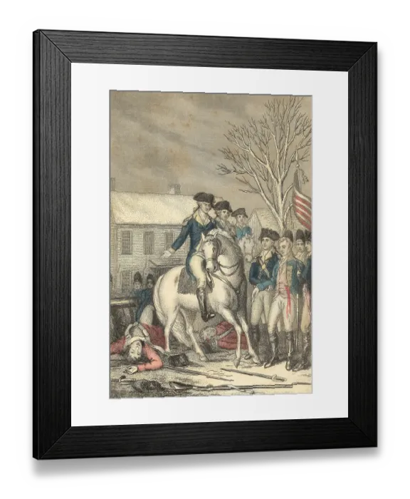 Framed Print : Washington after Battle of Trenton 1776 Framed Print : Washington after Battle of Trenton 1776