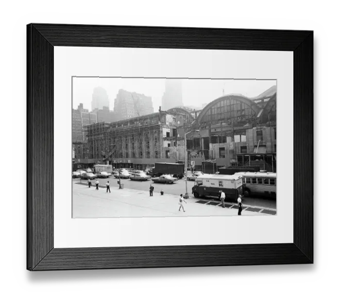 Framed Print : Penn Station, During The Demolition Framed Print : Penn Station, During The Demolition