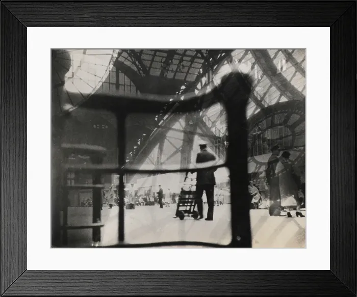 Framed Print : Photo Montage of Original Penn Station in the 1950's Framed Print : Photo Montage of Original Penn Station in the 1950's