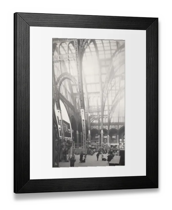 Framed Print : Photo Montage of Original Penn Station in the 1950's Framed Print : Photo Montage of Original Penn Station in the 1950's