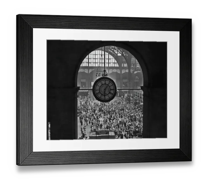 Framed Print : Penn Station Crowds Framed Print : Penn Station Crowds
