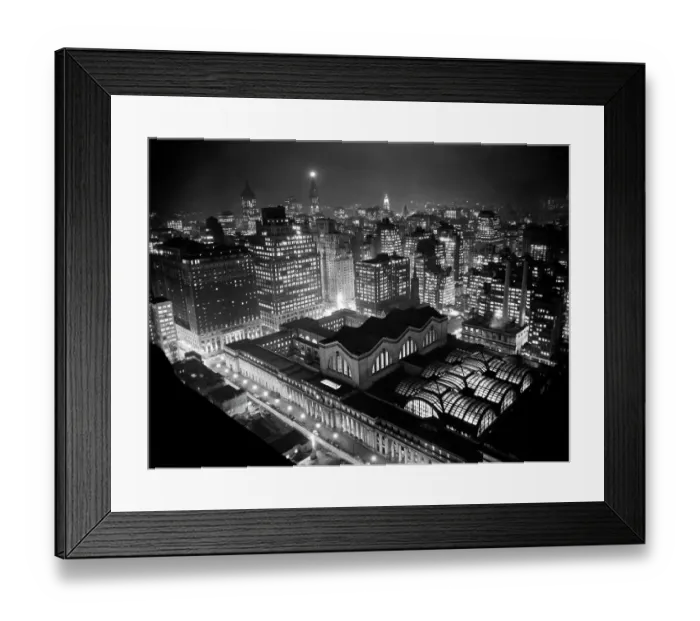 Framed Print : Pennsylvania Station At Night Framed Print : Pennsylvania Station At Night