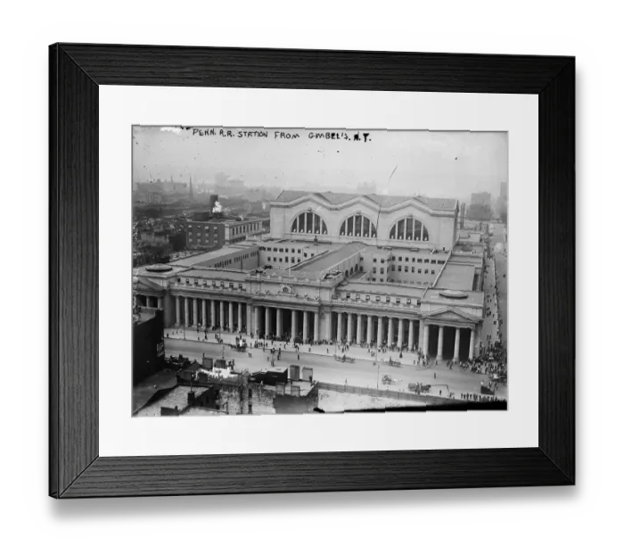 Framed Print : Penn Station In New York, Circa 1911 Framed Print : Penn Station In New York, Circa 1911