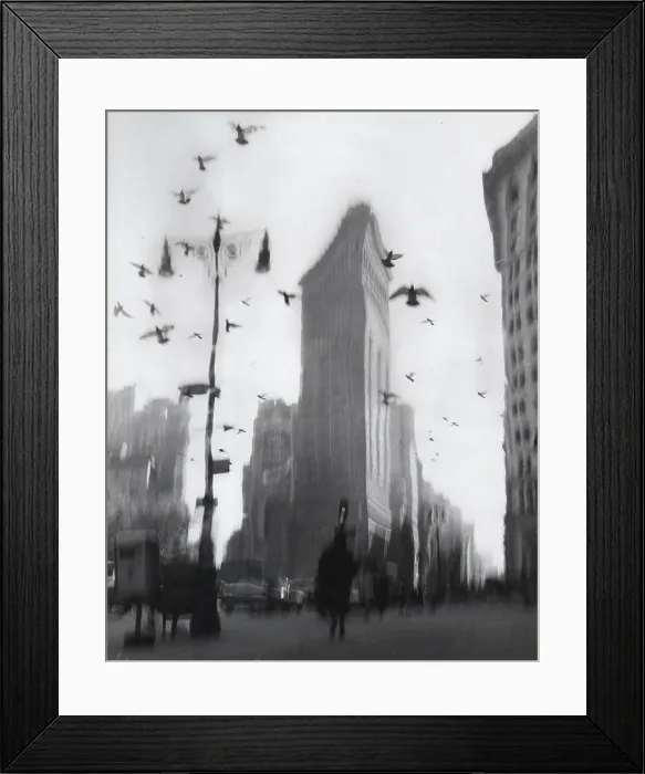 Framed Print : Distorted Image of the Flatiron Building in the 1950's Framed Print : Distorted Image of the Flatiron Building in the 1950's