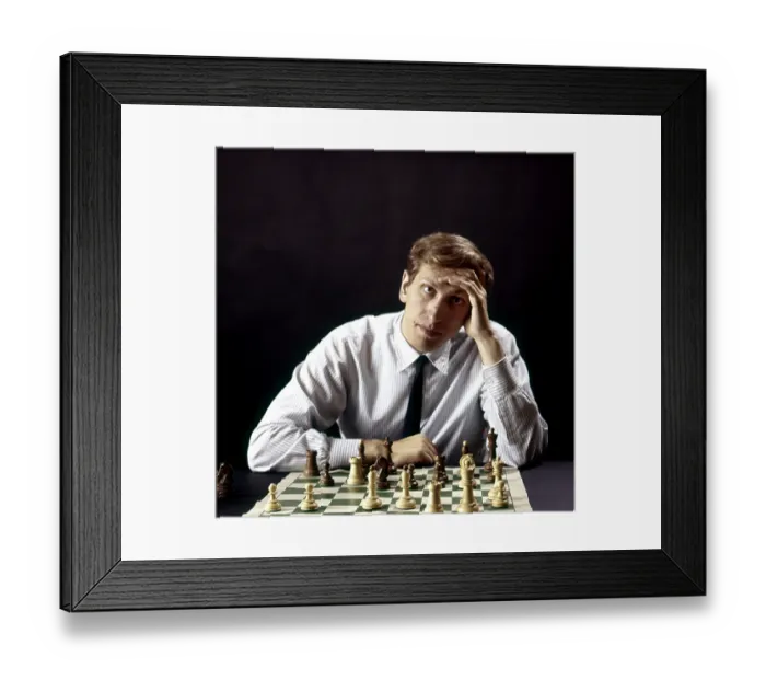Framed Print : Bobby Fischer Portrait Session Framed Print : Bobby Fischer Portrait Session