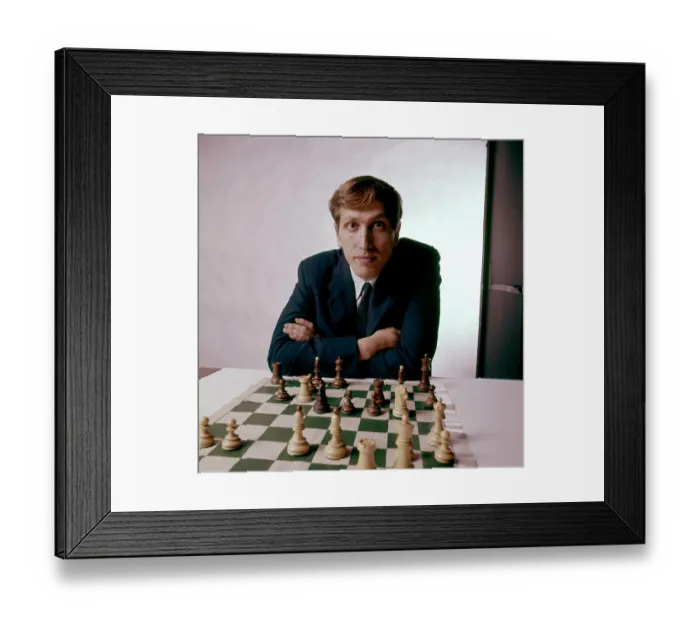 Framed Print : Bobby Fischer Portrait Session Framed Print : Bobby Fischer Portrait Session