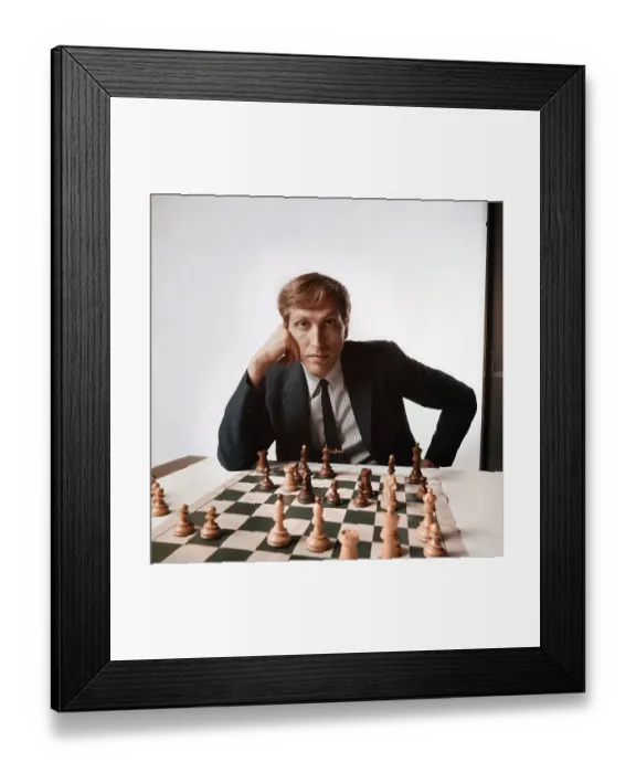 Framed Print : Bobby Fischer Portrait Session Framed Print : Bobby Fischer Portrait Session