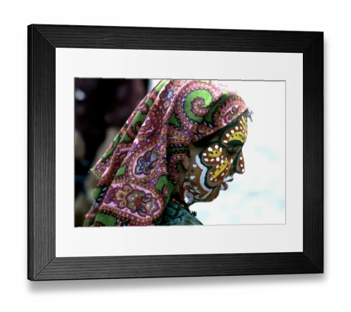 Framed Print : Young Hippie With Body Painted in New York City in 1967 Framed Print : Young Hippie With Body Painted in New York City in 1967
