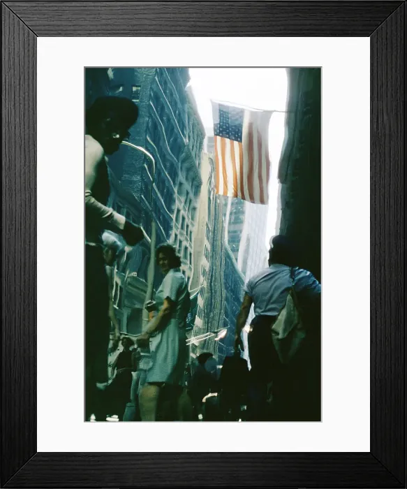 Framed Print : Crowd Near Pan Am Building in the 1960's Framed Print : Crowd Near Pan Am Building in the 1960's