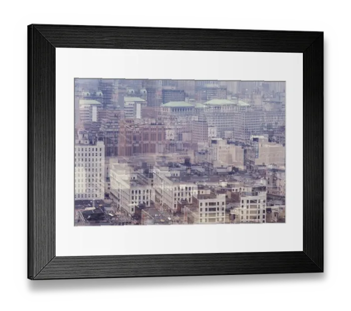 Framed Print : Aerial View of Downtown Brooklyn in the 1960's Framed Print : Aerial View of Downtown Brooklyn in the 1960's