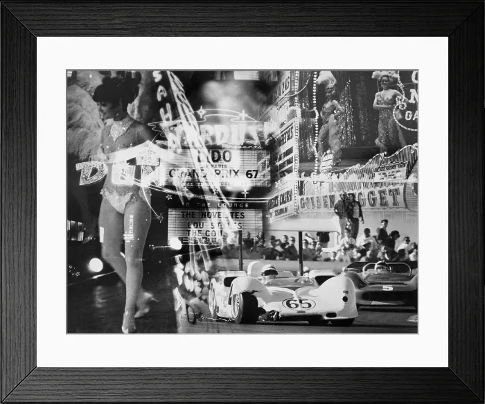 Framed Print : Photo Montage of Las Vegas Strip in the 1960's Framed Print : Photo Montage of Las Vegas Strip in the 1960's