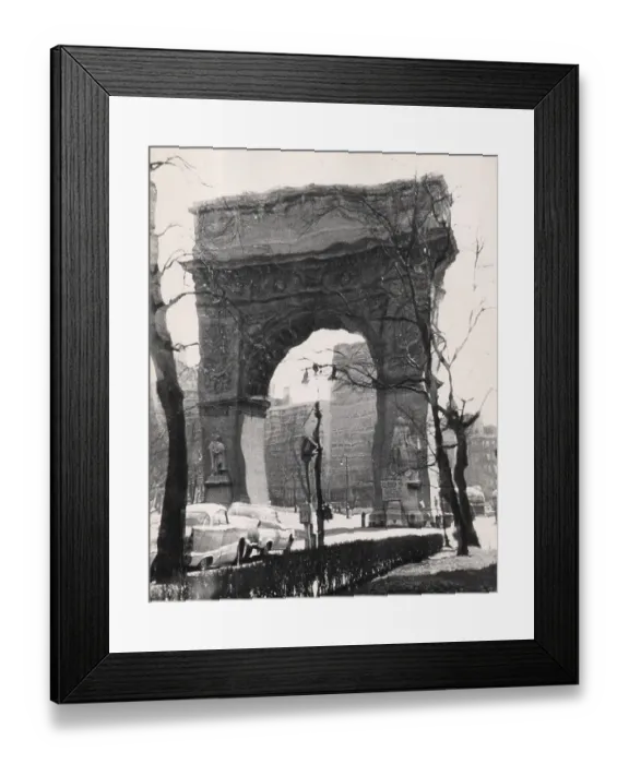 Framed Print : Distorted Image of the Washington Square Arch in the 1950's Framed Print : Distorted Image of the Washington Square Arch in the 1950's