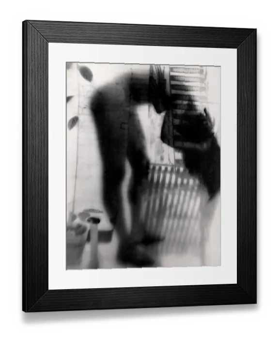 Framed Print : Photo Montage of Woman Getting Undressed in the 1950's Framed Print : Photo Montage of Woman Getting Undressed in the 1950's