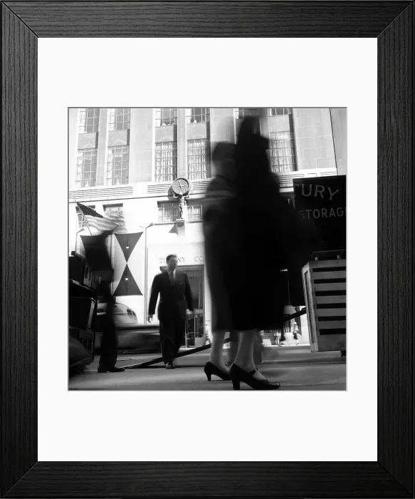 Framed Print : People In Front of Tiffany & Co. in 1957 Framed Print : People In Front of Tiffany & Co. in 1957