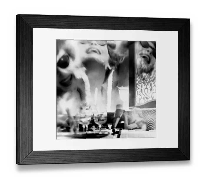 Framed Print : Photo Montage of Holly Golightly Laughing for Breakfast At Tiffany's in 1957 in New York City Framed Print : Photo Montage of Holly Golightly Laughing for Breakfast At Tiffany's in 1957 in New York City