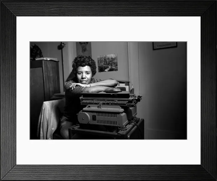 Framed Print : Lorraine Hansberry Portrait Session Framed Print : Lorraine Hansberry Portrait Session
