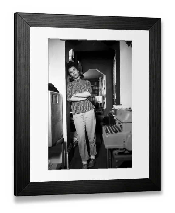 Framed Print : Lorraine Hansberry Portrait Session Framed Print : Lorraine Hansberry Portrait Session