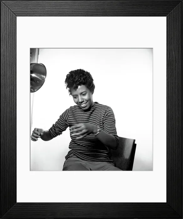 Framed Print : Lorraine Hansberry Portrait Session Framed Print : Lorraine Hansberry Portrait Session