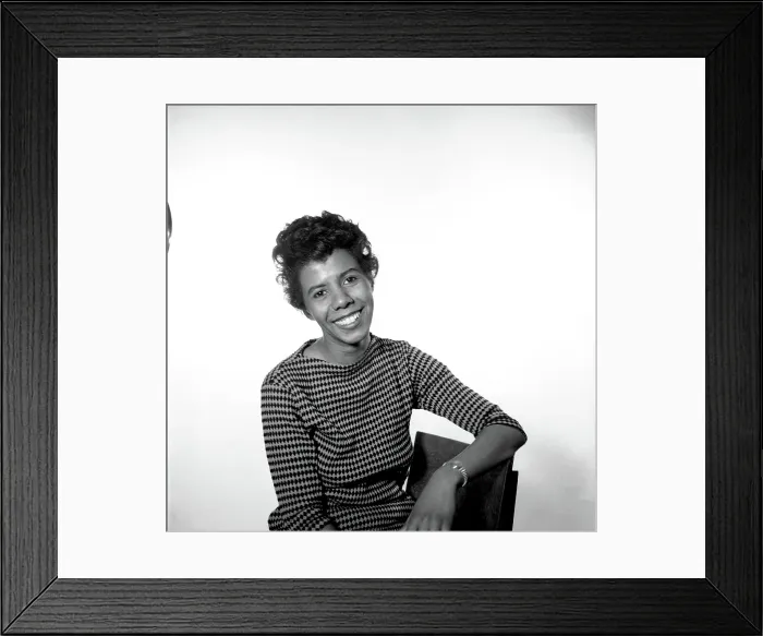 Framed Print : Lorraine Hansberry Portrait Session Framed Print : Lorraine Hansberry Portrait Session