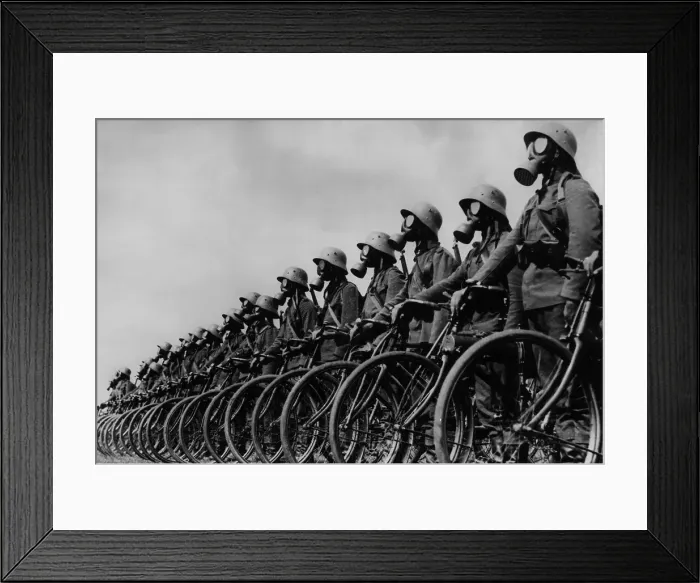 Framed Print : Cycling Germans Framed Print : Cycling Germans