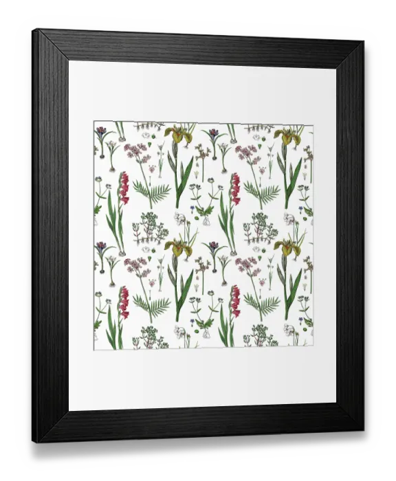 Framed Print : Victorian Botanical, Hand-Colored, Seamless Repeating pattern. Realistic blooming isolated flowers, Vintage fabric background. Beautiful Cottage Garden and wildflowers. Wallpaper baroque. Drawing engraving. Victorian Illustration Framed Print : Victorian Botanical, Hand-Colored, Seamless Repeating pattern. Realistic blooming isolated flowers, Vintage fabric background. Beautiful Cottage Garden and wildflowers. Wallpaper baroque. Drawing engraving. Victorian Illustration