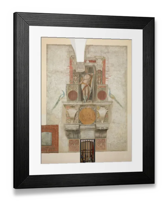 Framed Print : Argus (Argo), by Bramantino, c. 1490, 15th Century, fresco Framed Print : Argus (Argo), by Bramantino, c. 1490, 15th Century, fresco