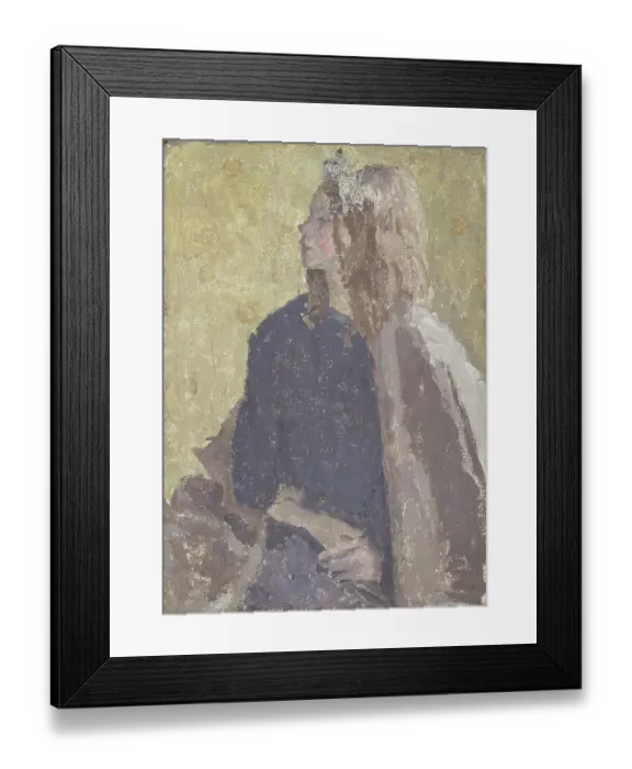 Framed Print : Girl In Profile, 1900-1939 Framed Print : Girl In Profile, 1900-1939