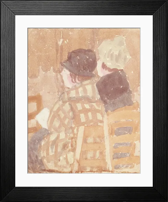 Framed Print : Two Women Seated In Church, 1896-1939 Framed Print : Two Women Seated In Church, 1896-1939