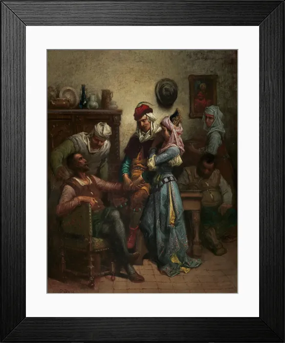 Framed Print : Don Quixote And Sancho Panza Entertained By Basil And Quiteria Framed Print : Don Quixote And Sancho Panza Entertained By Basil And Quiteria