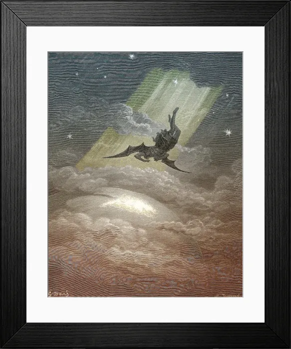 Framed Print : Satan Descends To Earth Framed Print : Satan Descends To Earth