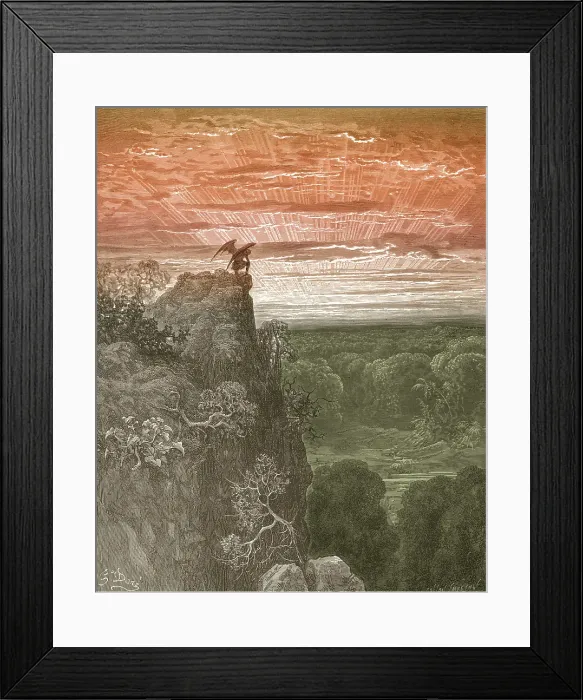 Framed Print : Satan Ascends The Hill Framed Print : Satan Ascends The Hill