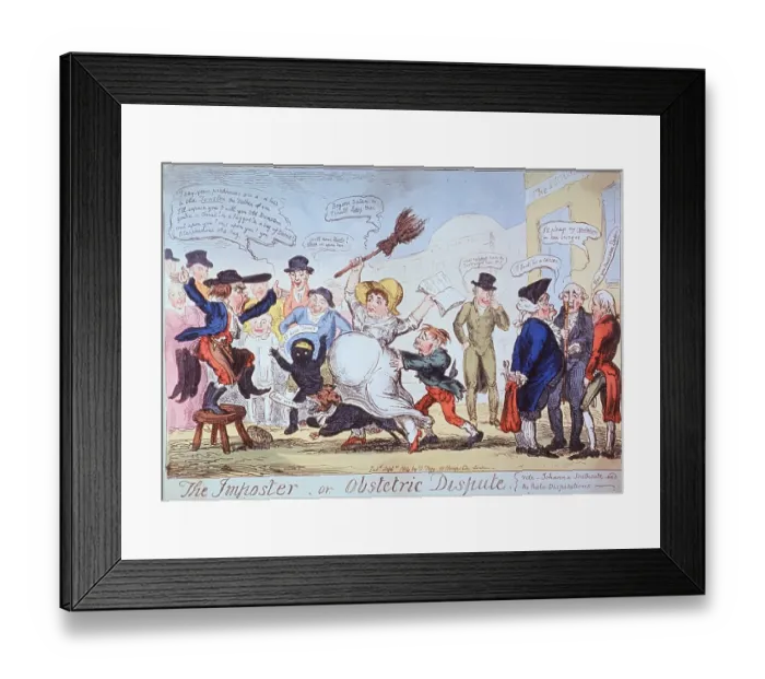Framed Print : The Imposter, Or Obstetric Dispute Framed Print : The Imposter, Or Obstetric Dispute