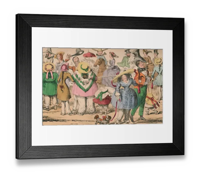 Framed Print : Cruikshanks Exhibition Of Bloomers In Hyde Park 1852 Circa 1870 Framed Print : Cruikshanks Exhibition Of Bloomers In Hyde Park 1852 Circa 1870