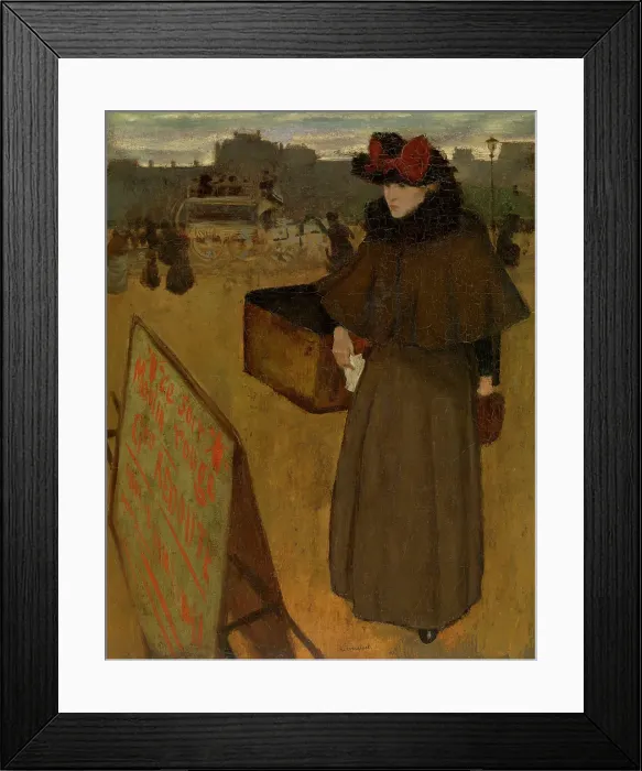 Framed Print : Errand Girl Creator: Evenepoel Framed Print : Errand Girl Creator: Evenepoel