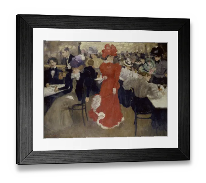 Framed Print : In the Café d'Harcourt at Paris. Artist: Evenepoel, Henri Jacques Edouard (1872-1899) Framed Print : In the Café d'Harcourt at Paris. Artist: Evenepoel, Henri Jacques Edouard (1872-1899)