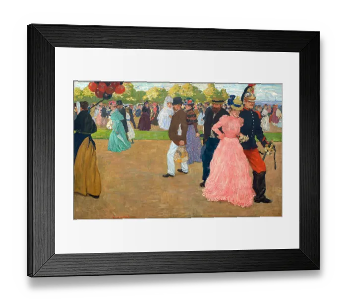 Framed Print : Sunday Stroll in the Bois de Boulogne. Artist: Evenepoel, Henri Jacques Edouard (1872-1899) Framed Print : Sunday Stroll in the Bois de Boulogne. Artist: Evenepoel, Henri Jacques Edouard (1872-1899)