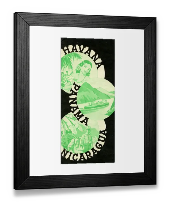 Framed Print : Havana, Panama, Nicaragua Framed Print : Havana, Panama, Nicaragua