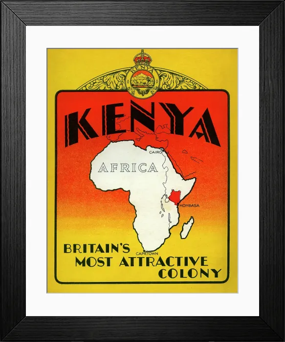 Framed Print : Kenya, Britain's Most Attractive Colony Framed Print : Kenya, Britain's Most Attractive Colony