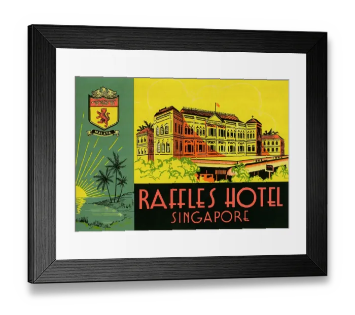 Framed Print : Raffles Hotel Framed Print : Raffles Hotel