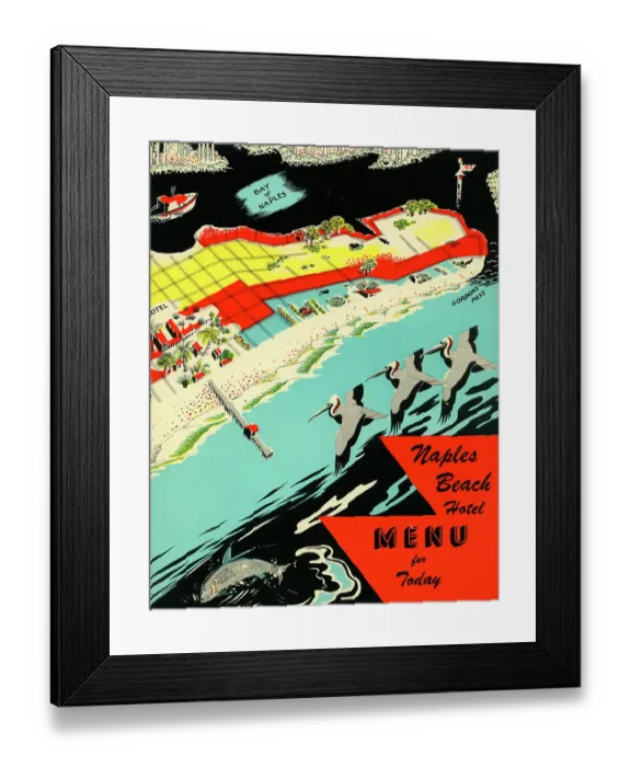 Framed Print : Naples Beach Hotel Framed Print : Naples Beach Hotel